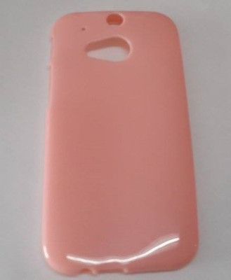 Силиконови гърбове Силиконови гърбове за HTC Силиконов гръб ТПУ гланц за HTC ONE M8 / HTC ONE 2 розов